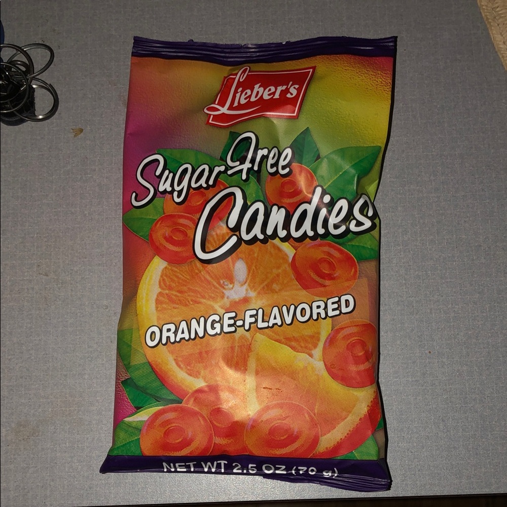Sugar-Free Orange Flavored Candies - Orange
